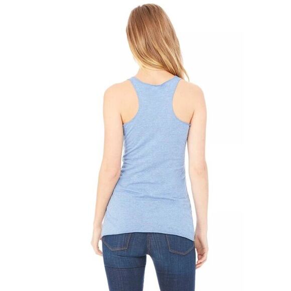 NEW Bella Ladies' Baby Blue Racerback‎ XL Tank Top M-8430 - Picture 3 of 3
